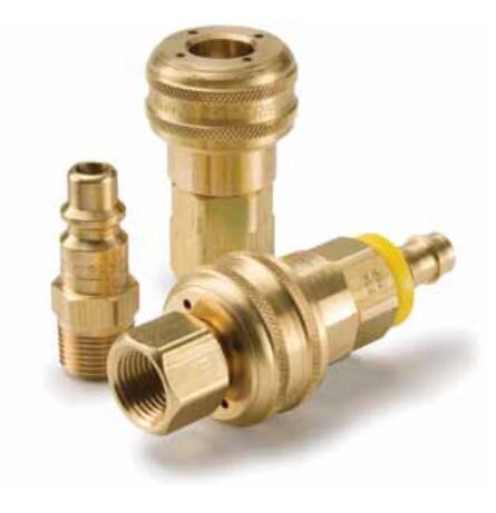 Foster 40-Piece T-Style Air Hose Quick Coupler Kit - 1/4" NPT, Brass & Steel