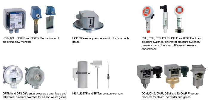 DCM/DNM Pressure switches and pressure monitors for overpressure